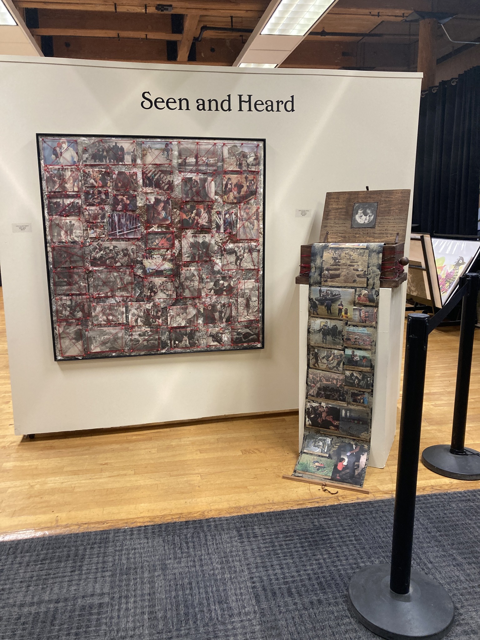 Staff working with clients